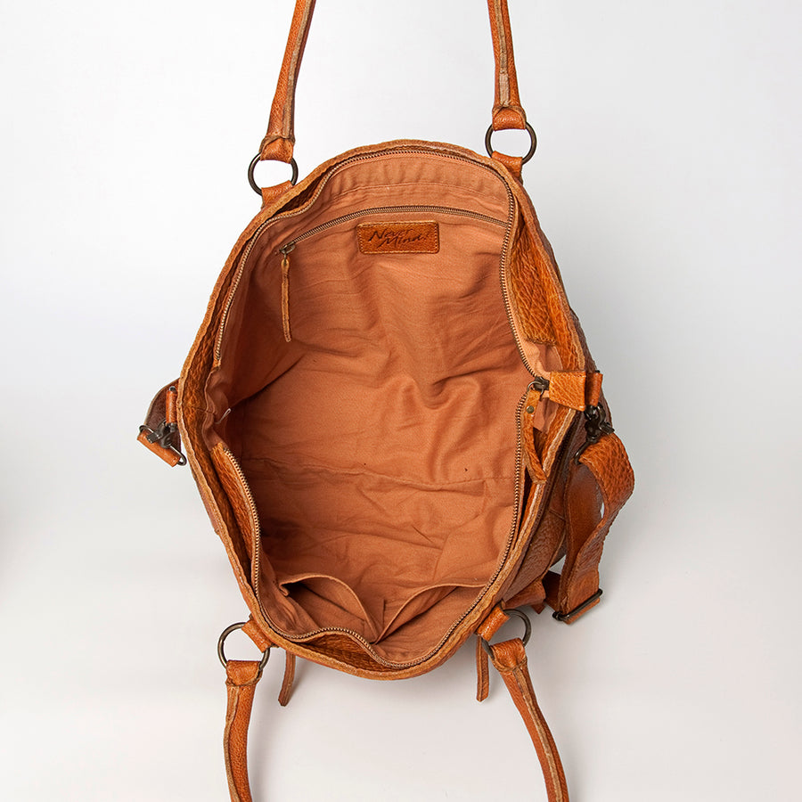 Never Mind Nmbgz126B Tote Vintage Handmade Genuine Cowhide Leather Women Bag Western Handbag Purse