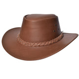 Micro Fiber Synthetic Suede Tan Cowboy Hat Hilason by Hilason – Cowboy and equestrian accessories