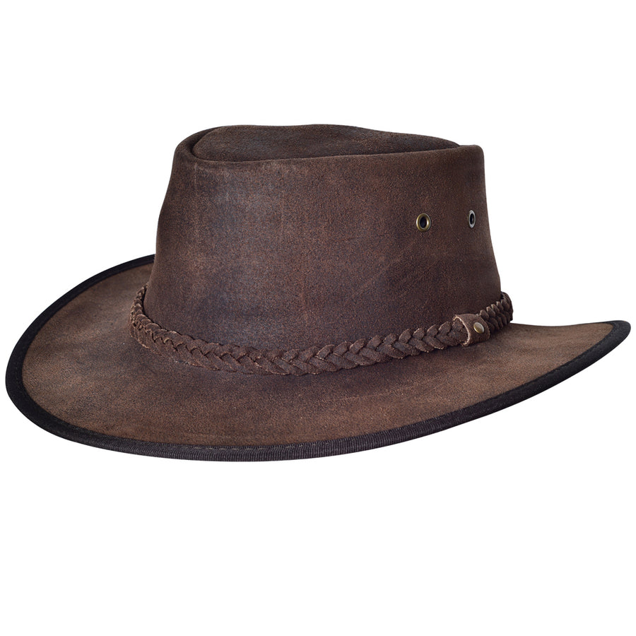 Crazy Horse Cow Suede Chocolate Brown Cowboy Hat Hilason - Uhorse