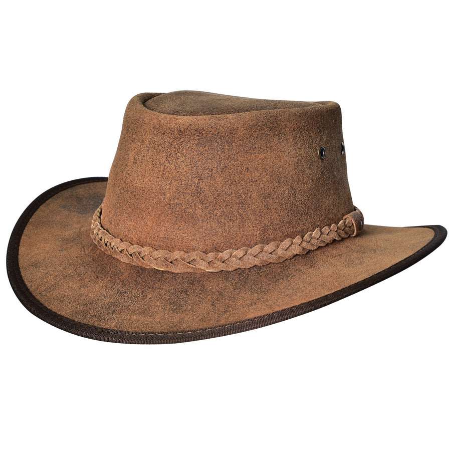 Medium Oily Wax Cotton Tan Cowboy Hat Hilason - Uhorse