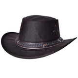 Medium Crazy Horse Cow Suede Chocolate Brown Cowboy Hat Hilason - Uhorse