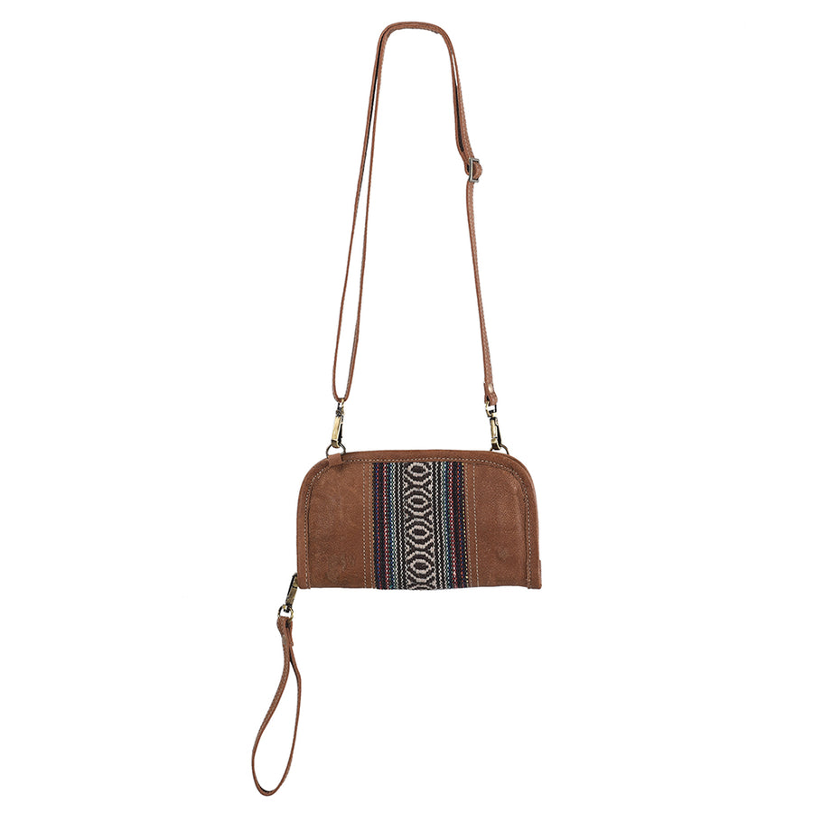 OHLAY KB306 Cross Body Upcycled Canvas Genuine Leather women bag by Hilason – Cowboy and equestrian accessories