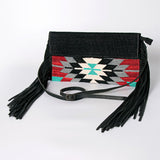 American Darling ADBG1128A Cross Body Ii Saddle Blanket Genuine Leather women bag western handbag purse