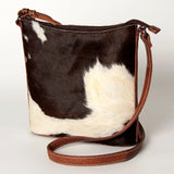 American Darling ADBG894 Large Crossbody Hair-On Genuine Leather Women Bag Western Handbag Purse