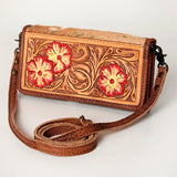 American Darling ADBG486A Wallet Hand Tooled Genuine Leather Women Bag Western Handbag Purse