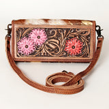 American Darling ADBG486A Wallet Hand Tooled Genuine Leather Women Bag Western Handbag Purse