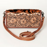 American Darling Western Wallet Bag Hair-On Cowhide Genuine Vegetable Tanned Leather Travel Clutch with YKK Zipper