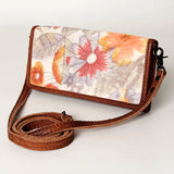 American Darling ADBG486A Wallet Hand Tooled Genuine Leather Women Bag Western Handbag Purse