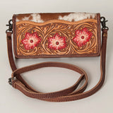 American Darling ADBG486A Wallet Hand Tooled Genuine Leather Women Bag Western Handbag Purse