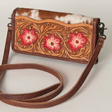 American Darling ADBG486A Wallet Hand Tooled Genuine Leather Women Bag Western Handbag Purse