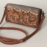 American Darling ADBG486A Wallet Hand Tooled Genuine Leather Women Bag Western Handbag Purse