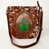 American Darling Large Crossbody Hand Tooled Genuine Leather women bag western handbag purse