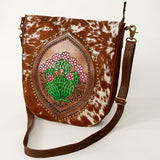 American Darling Large Crossbody Hand Tooled Genuine Leather women bag western handbag purse