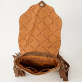 American Darling Large Crossbody Hand Tooled Genuine Leather women bag western handbag purse