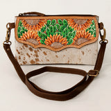 American Darling Hand Tooled Genuine Leather Women Bag Western Handbag Purse