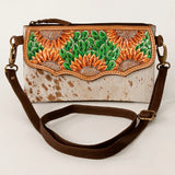 American Darling Cross Body Hand Tooled Full Grain Genuine Leather Western Women Bag Handbag Purse | Crossbody for Cute