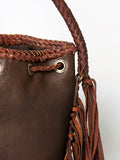 American Darling Bucket Hair On Genuine Leather W. Women Bag Handbag