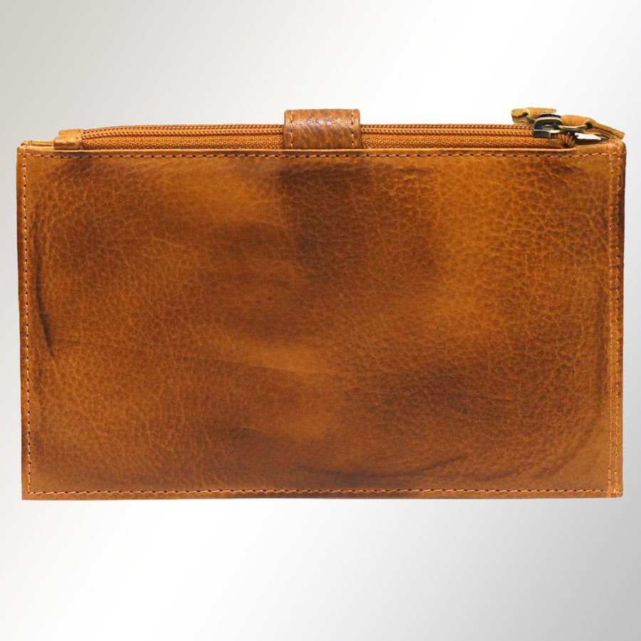 Never Mind Nmbgm129A Wallet Vintage Handmade Genuine Cowhide Leather Women Bag Western Handbag Purse