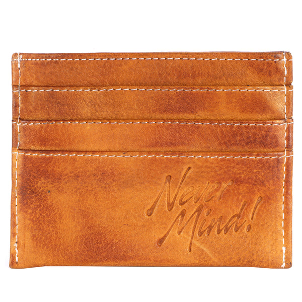 Never Mind Wallet Vintage Handmade Genuine Cowhide Leather Women Bag Western Handbag Purse - Uhorse