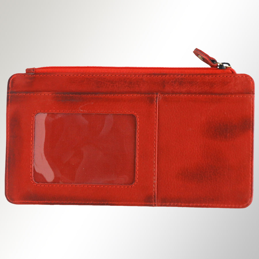 Never Mind Nmbgm132B Wallet Vintage Handmade Genuine Cowhide Leather Women Bag Western Handbag Purse