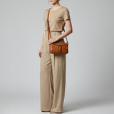 Spaghetti Western Swc201Tan Cross Body I Vintage Handmade Drum Dyed Genuine European Cowhide Leather Women Bag Western Handbag Purse