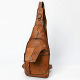 Spaghetti Western Swc202Blk Sling Vintage Handmade Drum Dyed Genuine European Cowhide Leather Women Bag Western Handbag Purse