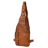 Spaghetti Western Swc202Tan Sling Vintage Handmade Drum Dyed Genuine European Cowhide Leather Women Bag Western Handbag Purse