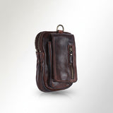 Spaghetti Western Swc203Brn Sling Vintage Handmade Drum Dyed Genuine European Cowhide Leather Women Bag Western Handbag Purse