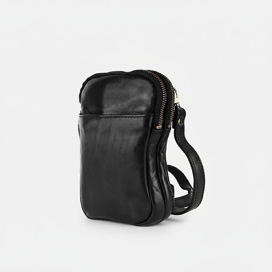 Spaghetti W. Swc205Blk Sling Vintage Handmade Drum Dyed Genuine by Hilason – Cowboy and equestrian accessories