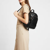 Spaghetti Western Swc206Blk Backpack Vintage Handmade Drum Dyed Genuine European Cowhide Leather Women Bag Western Handbag Purse