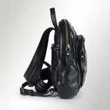 Spaghetti Western Swc206Blk Backpack Vintage Handmade Drum Dyed Genuine European Cowhide Leather Women Bag Western Handbag Purse