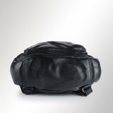 Spaghetti Western Swc206Blk Backpack Vintage Handmade Drum Dyed Genuine European Cowhide Leather Women Bag Western Handbag Purse