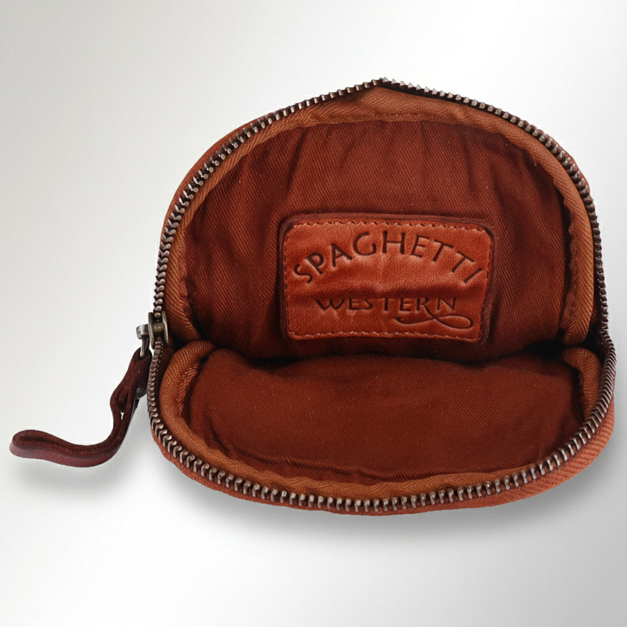 Spaghetti Western Swc208Cg Sling Vintage Handmade Drum Dyed Genuine European Cowhide Leather Women Bag Western Handbag Purse