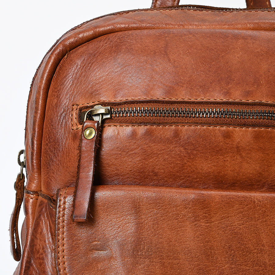 Spaghetti Western Swc211Cg Backpack Vintage Handmade Drum Dyed Genuine European Cowhide Leather Women Bag Western Handbag Purse