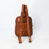 Spaghetti Western Swc211Cg Backpack Vintage Handmade Drum Dyed Genuine European Cowhide Leather Women Bag Western Handbag Purse