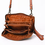 Spaghetti Western Swc212Cg Wallet Vintage Handmade Drum Dyed Genuine European Cowhide Leather Women Bag Western Handbag Purse