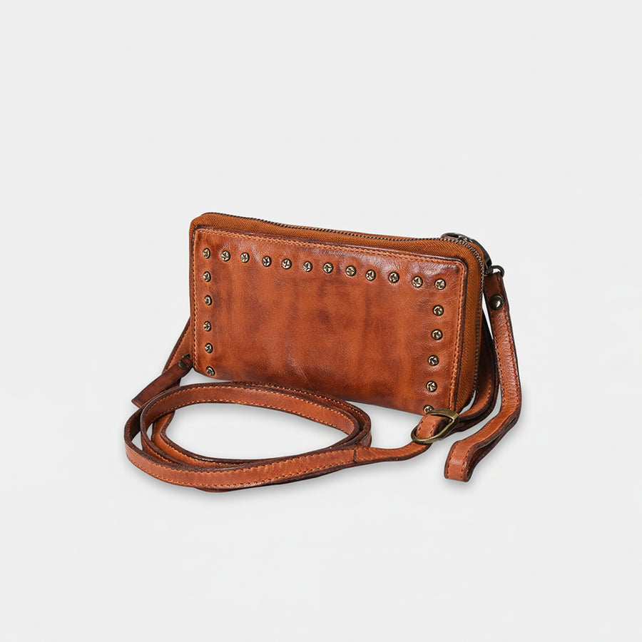 Spaghetti W. Swc212Cg Wallet Vintage Handmade Drum Dyed Genuine by Hilason – Cowboy and equestrian accessories