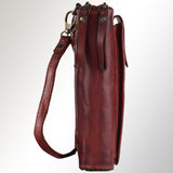 Spaghetti Western Swc213Cg Sling Vintage Handmade Drum Dyed Genuine European Cowhide Leather Women Bag Western Handbag Purse