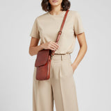 Spaghetti Western Swc214Cg Sling Vintage Handmade Drum Dyed Genuine European Cowhide Leather Women Bag Western Handbag Purse