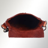 Spaghetti Western Swc214Cg Sling Vintage Handmade Drum Dyed Genuine European Cowhide Leather Women Bag Western Handbag Purse