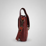 Spaghetti Western Swc215Cg Sling Vintage Handmade Drum Dyed Genuine European Cowhide Leather Women Bag Western Handbag Purse