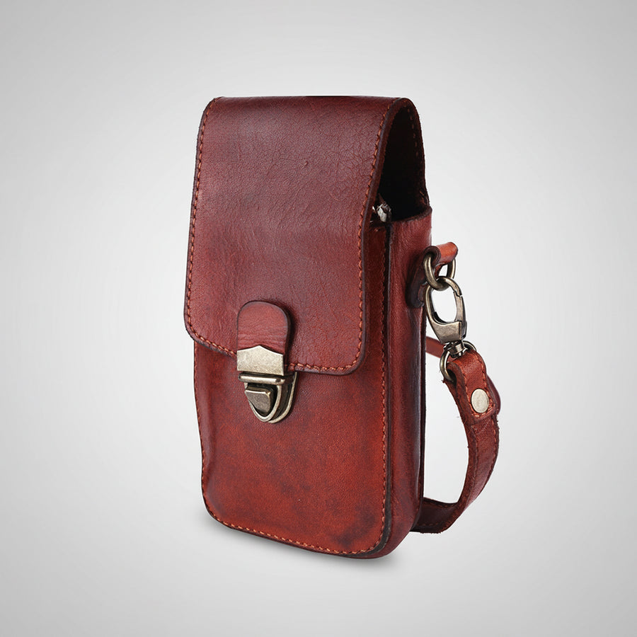Spaghetti W. Swc215Cg Sling Vintage Handmade Drum Dyed Genuine by Hilason – Cowboy and equestrian accessories