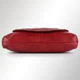 Spaghetti Western Swc174Rd Cross Body I Vintage Handmade Drum Dyed Genuine European Cowhide Leather Women Bag Western Handbag Purse