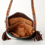 ADBG843C American Darling Hand Tooled Hair On Genuine Leather Women Bag Western Handbag Purse