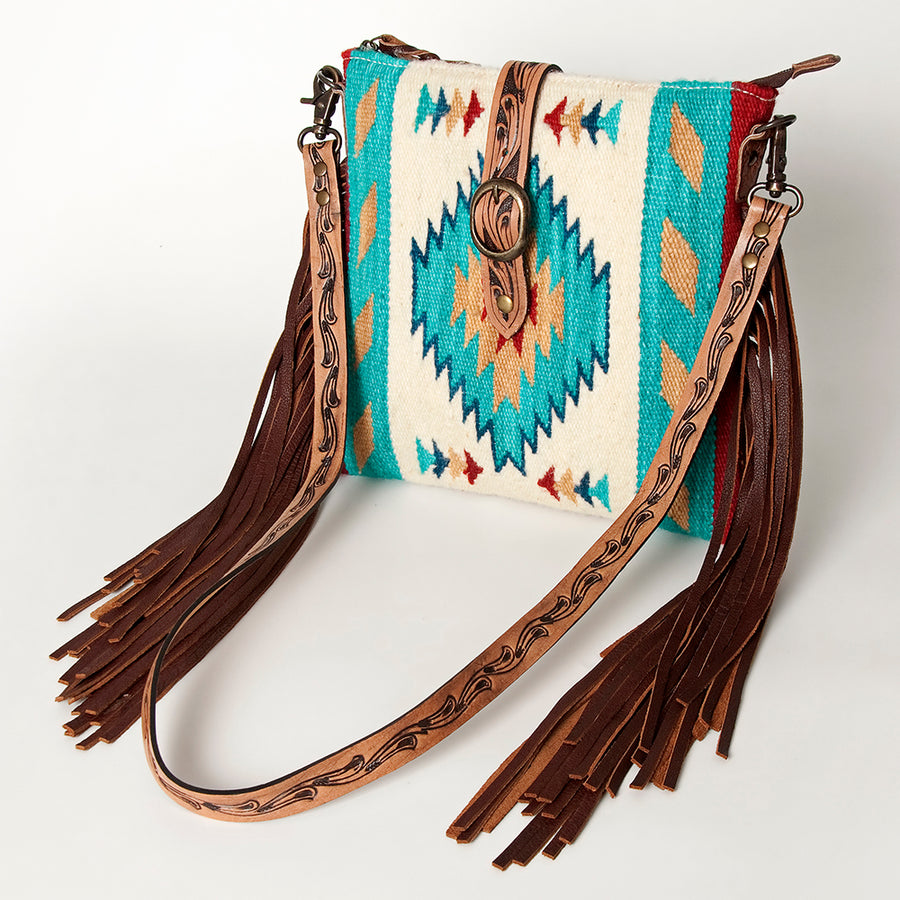 American Darling | Western Handcrafted Hand Tooled Leather Cross body Bag - Uhorse