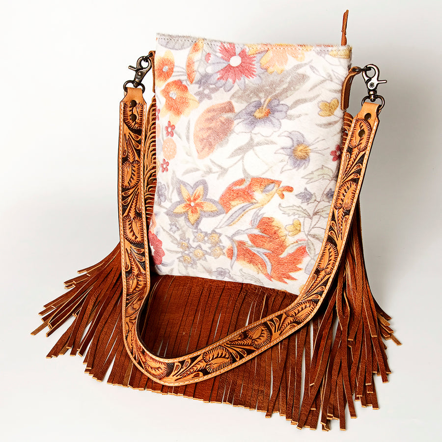 American Darling Women's Messenger Bag Western Hair-On Genuine Leather Handbag - Uhorse