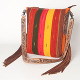 American Darling Saddle Blanket Genuine Leather Women Bag Western Handbag Purse