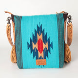 American Darling Saddle Blanket Genuine Leather Women Bag Western Handbag Purse