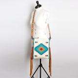 American Darling Saddle Blanket Genuine Leather Women Bag Western Handbag Purse