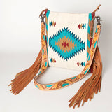 American Darling Saddle Blanket Genuine Leather Women Bag Western Handbag Purse